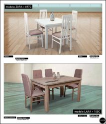 Conjunto de mesa y sillas de resina