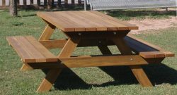 Mesa de picnic madera