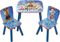 Mesa y sillas infantiles patrulla canina