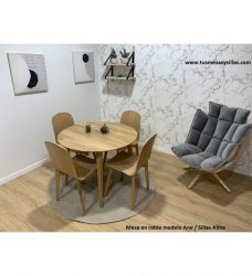 Mesas redondas y sillas de cocina